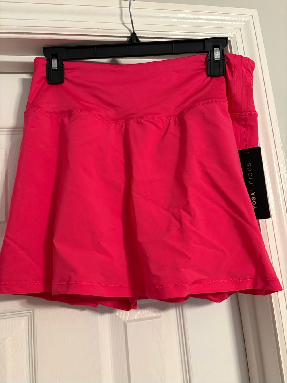 Yogalicious Hot Pink Circle Skort with Built-In Shorts